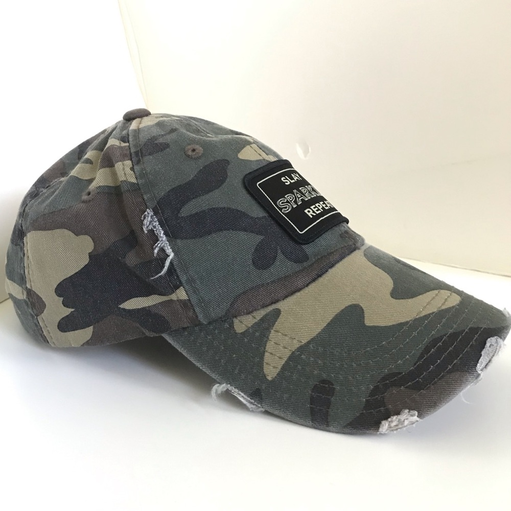 Women’s Hat army print slay sparkle repeat
